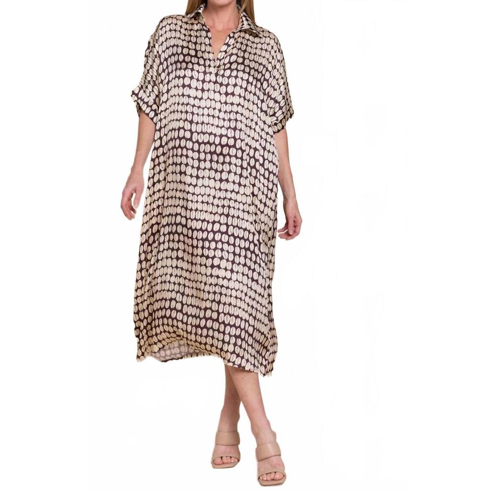 NEW SOFIA women's tania dress in white bean